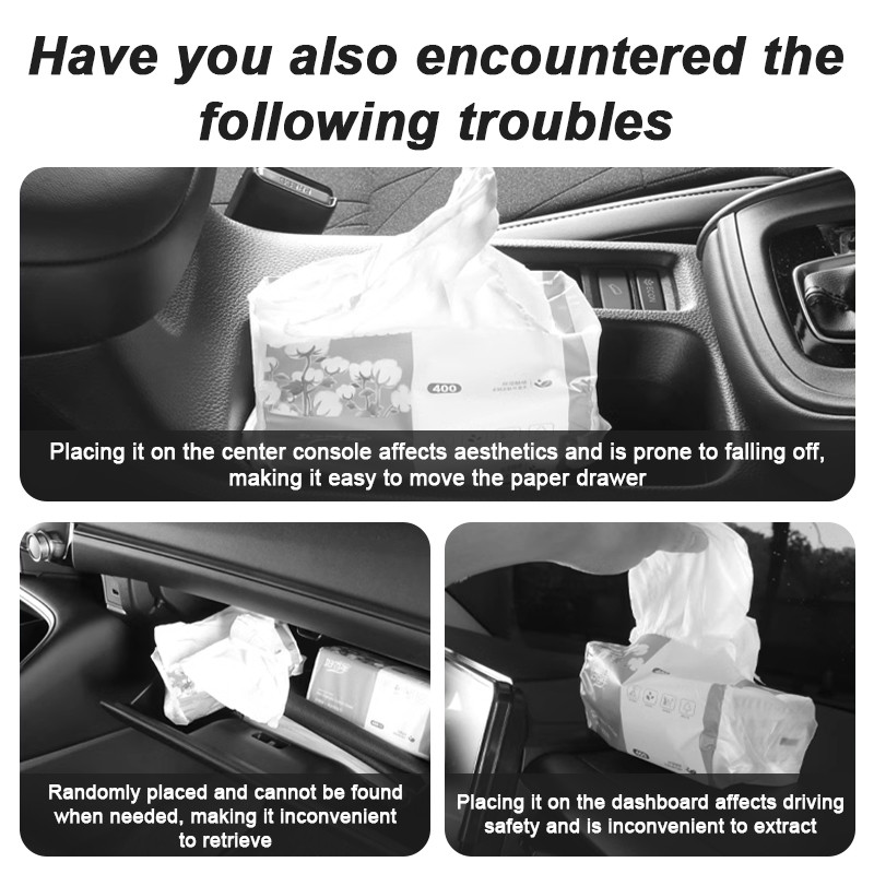 1pcs รถพรีเมี่ยมหนังกล่องกระดาษทิชชู Napa หนังรถสําหรับ BYD Atto 3 หยวน Plus F3 E6 F0 G3 I3 Ea1 เพลง Max Tang - รูปที่ 4