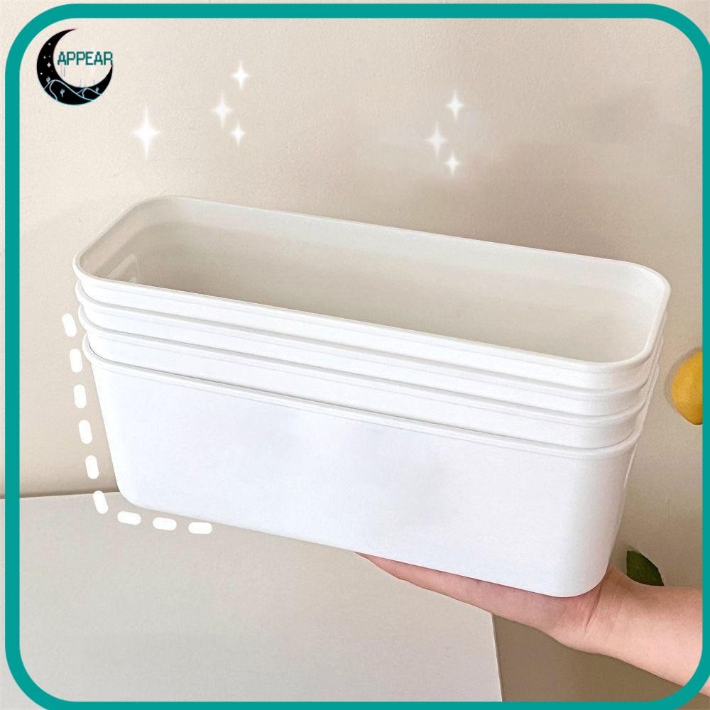 Appear กล่องเก็บเดสก์ท็อป, ผลไม้เครื่องสําอาง Sundries Coverless Kitchen Organizer Bin, ลิ้นชักเก็บของความจุขนาดใหญ่วางซ้อนกันได้