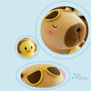 ตุ๊กตา คาปิบาระ สีชมพูของเล่นตุ๊กตาตลกสร้างสรรค์จําลองสัตว์ของเล่น