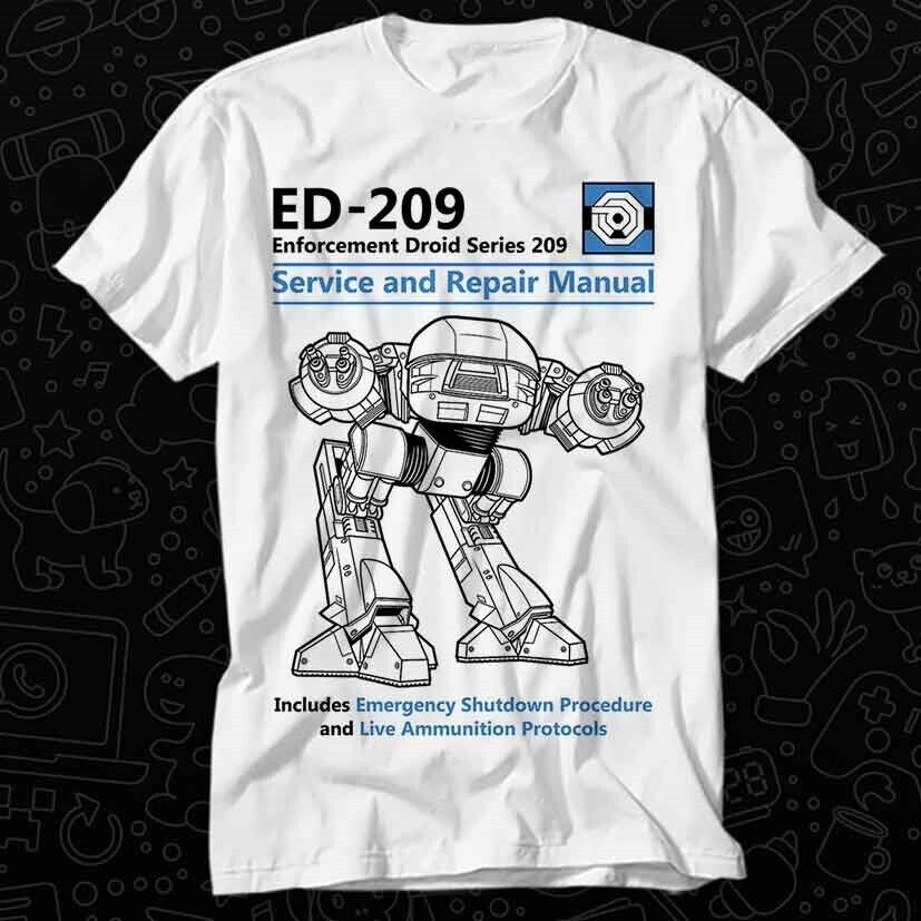 Anatomy Of Ed-209 Robot Service And Repair Manual T Shirt 483