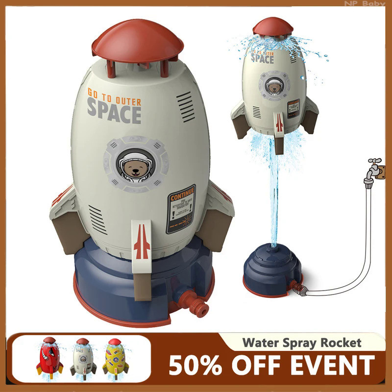 Rocket Launcher Toys Outdoor Rocket Water Pressure Lift Sprinkler Toy Fun Interaction In Garden Lawn