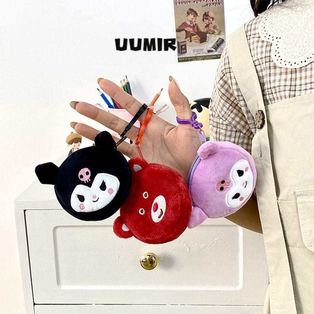 หูฟัง Organizer Bag, Sanrio Plush Women Girls Coin Purse, Kids Christmas Gift Cartoon Bag Charms