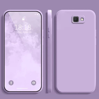 เคส Samsung J7 Prime สีทึบ Samsung J7 Prime เคสซิลิโคนป้องกันการตกสีธรรมดาเรียบง่าย YT