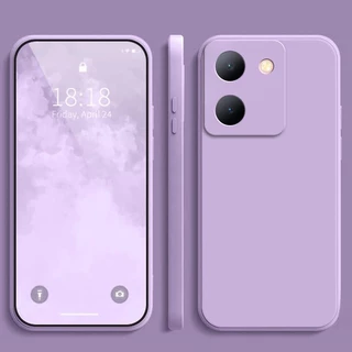 เคส Vivo Y27S / Y36 สีทึบ Vivo Y27S เคสซิลิโคนป้องกันการตกสีธรรมดาเรียบง่าย YT