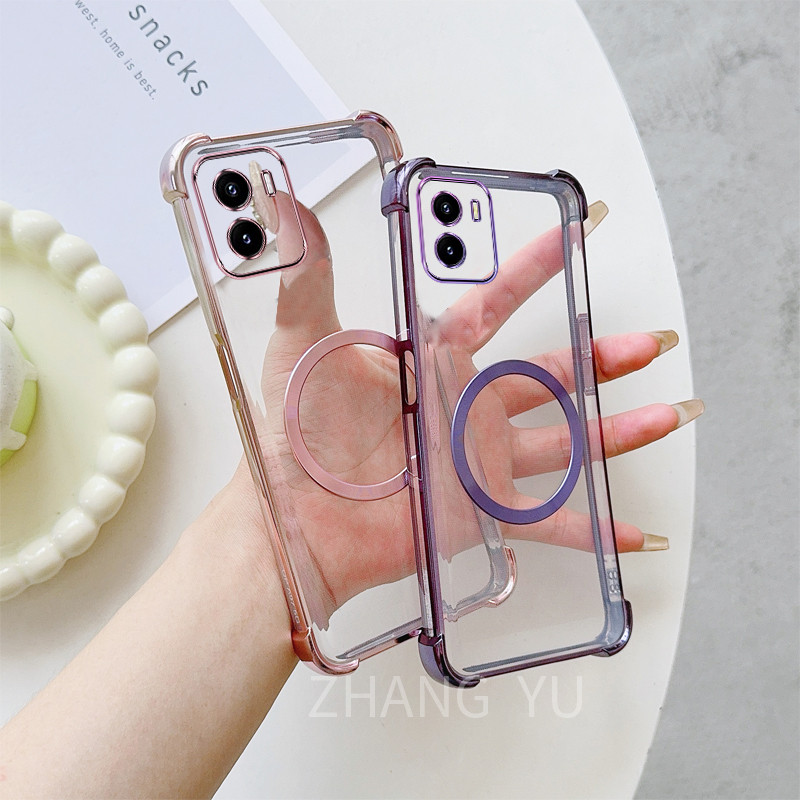เลนส์ป้องกันปลอก Vivo Y18 Y03 Y03T Y18S Y18E Y28S 5G V2332 Y36T เคสโทรศัพท์ซิลิโคนสี่มุมป้องกัน SJYQ