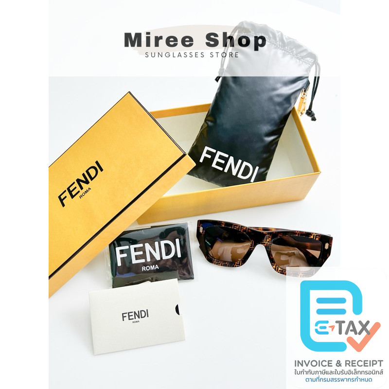 Fendi Roma Sunglasses คลาสสิค เรียบหรู FE40100I