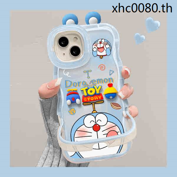 Blue Doraemon เหมาะสําหรับ 15promax เคสโทรศัพท์พร้อมขายึด Huawei mate60pro สไตล์ใหม่ pura70 น่ารัก Reno12 หญิง s19 พรีเมี่ยม Glory 200 การ์ตูน