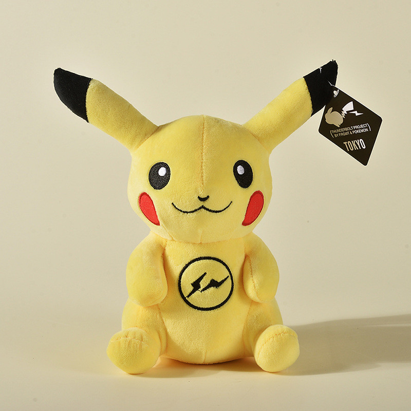 ขายร้อนข้ามพรมแดนอะนิเมะสีดำ Pikachu สายฟ้าโปเกมอนมืดตุ๊กตาตุ๊กตาตุ๊กตาเครื่องกรงเล็บ