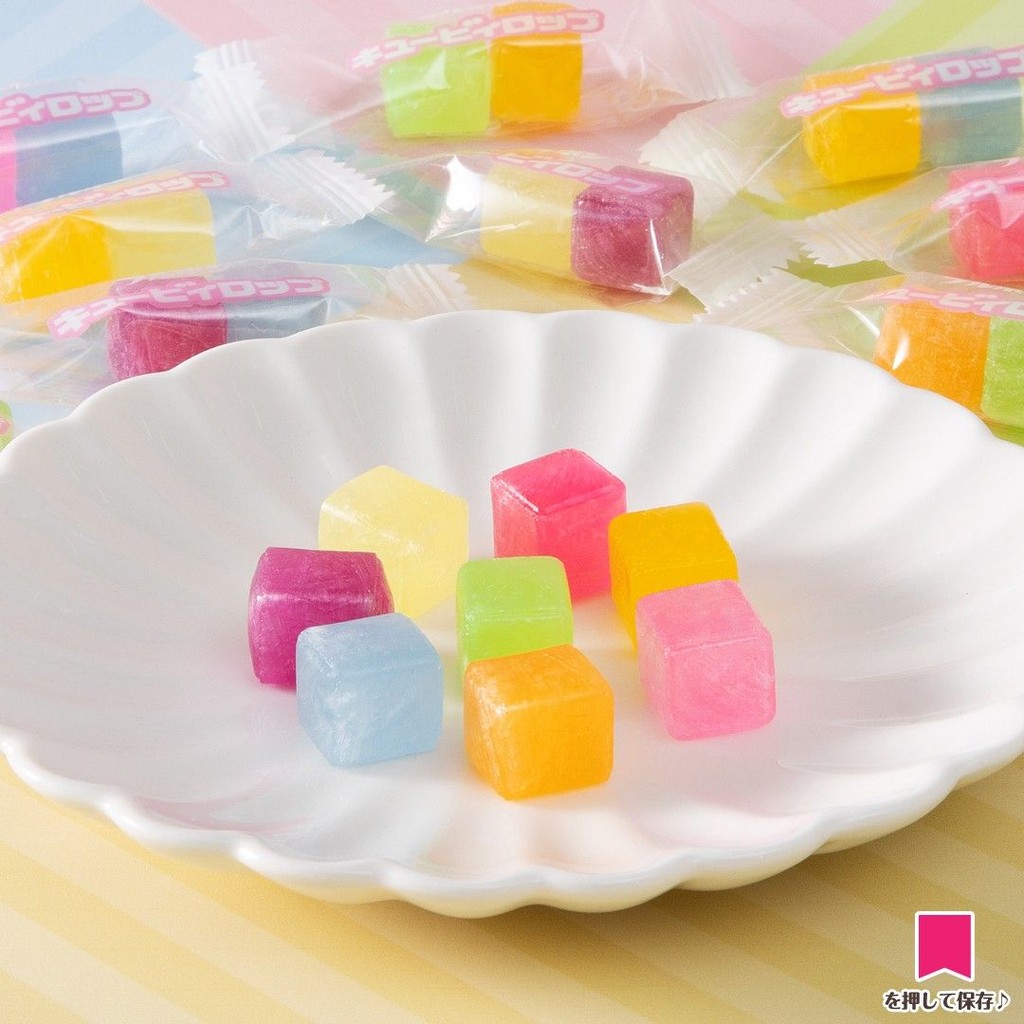 ญี่ปุ่นนําเข้า Bourbon Bourbon Fruit Candy ลูกอมแข็งรสชาติต่างๆ Candy สีสัน Cube Candy Snacks