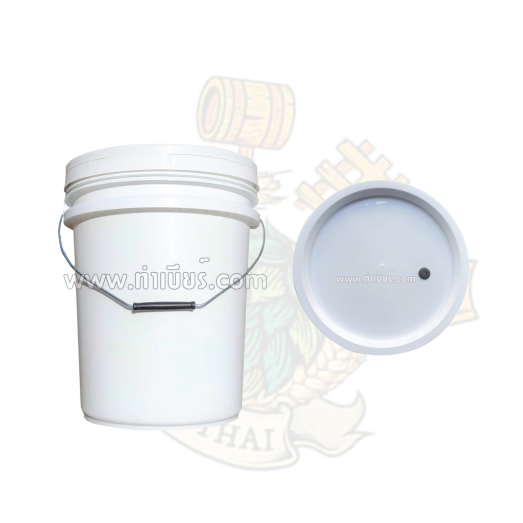 ถังหมักเบียร์ 20 ลิตร (ฝาเจาะรูพร้อมยางสำหรับใส่แอร์ล็อค) - รูปที่ 4