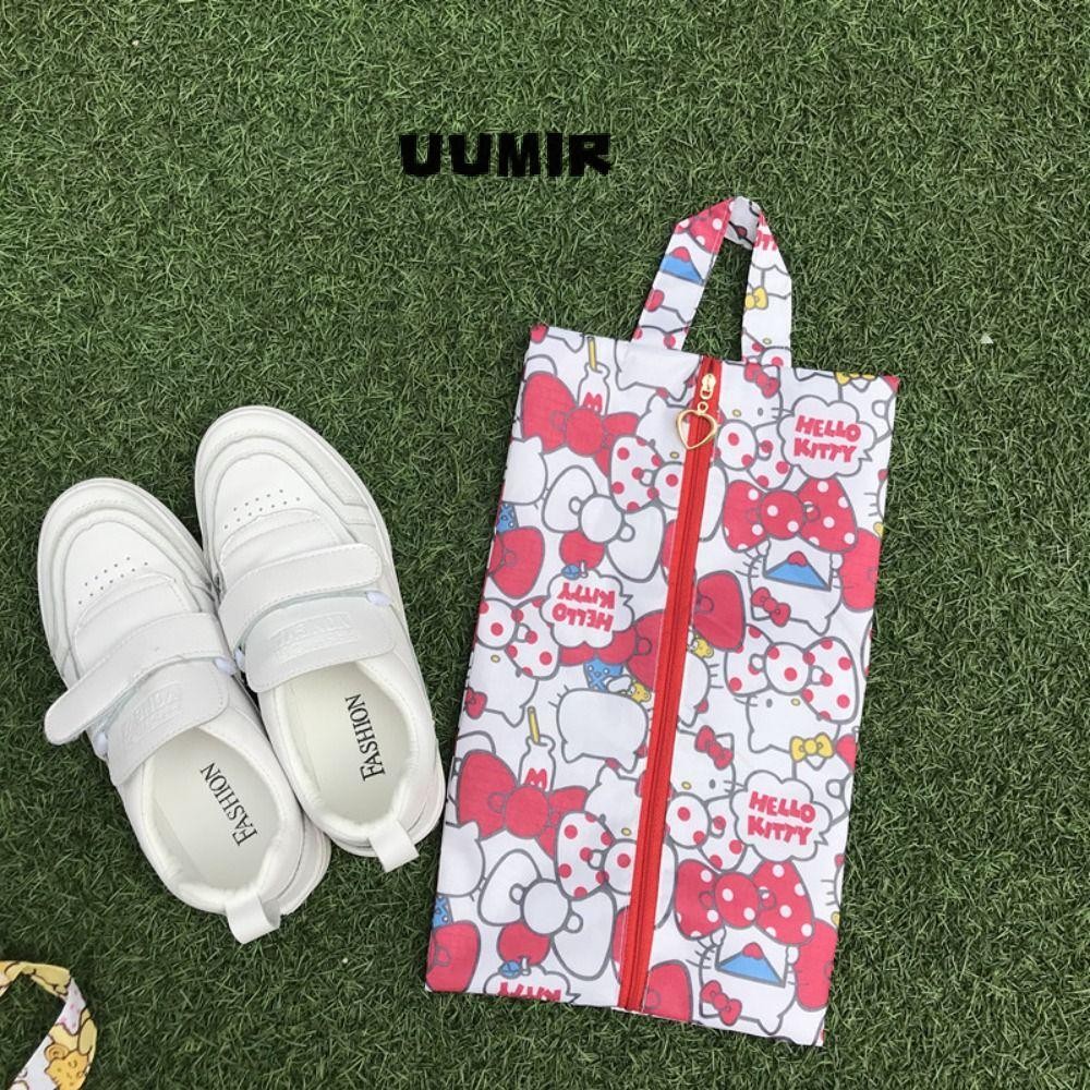 Uumir Sanrio Shoe Bag, Cartoon Water Proof Shoe Organizer, ที่มีประโยชน์หนา My Melody Cinnamoroll Storage Bag Home