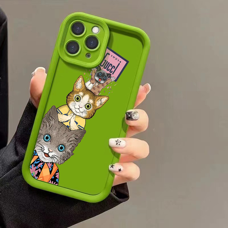เคส Infinix 40i 40 PRO Hot 50i 50 Hot 30i Hot 30 PLAY Hot 30 4G สมาร์ท 9 สมาร์ท 8 PRO สมาร์ท 7 YT138A Caicai Cat Soft Angel Eyes เคสโทรศัพท์