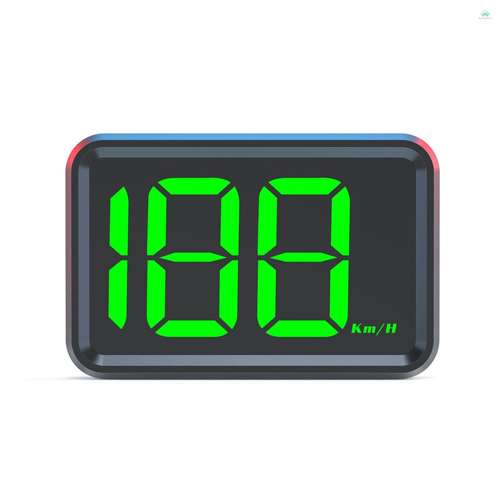 Yb SpeedometersHeads-Up Display Digital Speedometer GPS KM/H Speedometer สําหรับรถบรรทุก Plug and Play หน้าจอขนาดใหญ่จอแสดงผลความละเอียดสูง