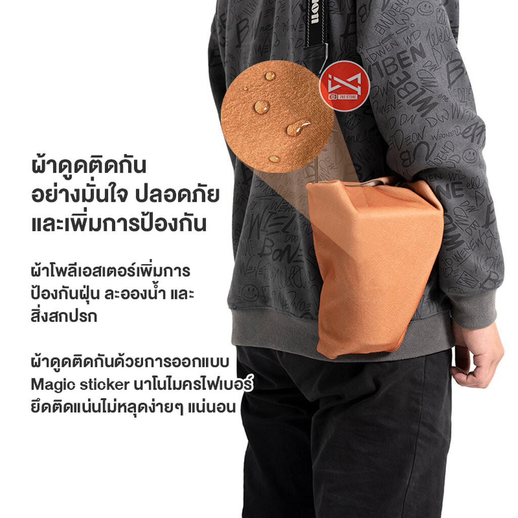 ผ้าห่อเลนส์ ผ้าเช็ดเลนส์กล้องถ่ายรูป จอกระจก ผ้าดูดติด Magic stiker NanoMicrofiber