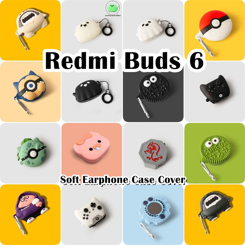 READY STOCK!นําไปใช้กับ Redmi Buds 6 เคส Case เคสหูฟัง สไตล์การ์ตูนตลก ซิลิโคนนุ่ม เคส เคสหูฟัง NO.2