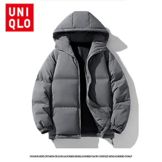 [M-8XL] Uni-qlo ฤดูหนาวใหม่ผู้ชายขนาดใหญ่หลวมHoodedเสื้อแจ็คเก็ตผ้าฝ้ายเบาะWindproof Warm Coat