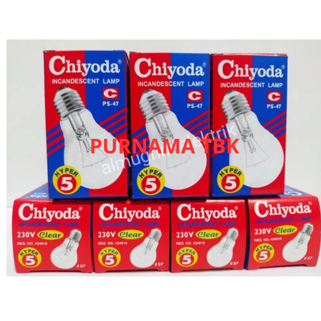 Chiyoda 5W Hyper หลอดไส้ / Chiyoda Dop 5 วัตต์ - หลอดไส้สีเหลือง