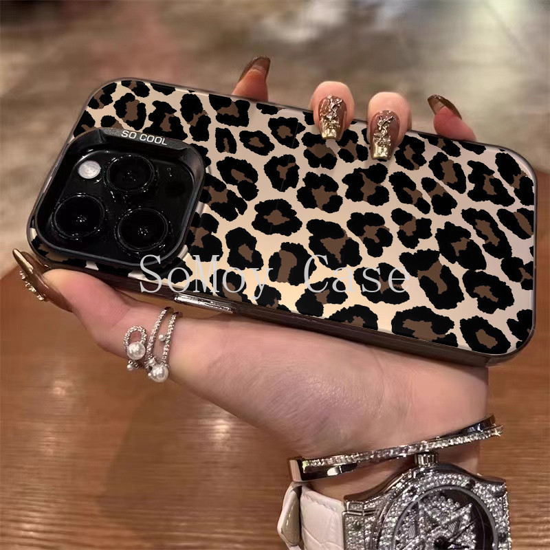 Leopard print wild iPhone 16 15 14 13 12 11Pro plus Promax phone case