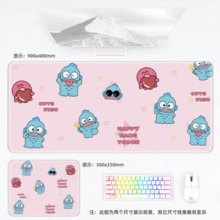 เมอร์เมดฮันตันแผ่นรองเมาส์กันน้ําแป้นพิมพ์แผ่นสํานักงานนักเรียนเกมการ์ตูนขนาดบวกรองเมาส์นักเรียนสาวเด็กสํางานหอพักการศึกษาตารางแผ่น