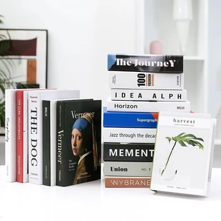 หนังสือปลอม หนังสือโชว์ พร็อพถ่ายรูป หนังสือแต่งบ้าน ดีเทลขอบโค้ง ดลาย ปกแข็ง​ สีสดคมชัด​ 20แบบ
