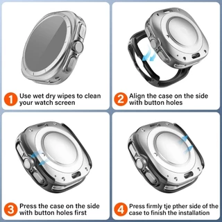 สําหรับ Samsung Galaxy Watch 8Ultra 47 มม.PC Hollow Case Protector นาฬิกา 7Ultra 47 มม.กรอบ Drop ทนป้องกันกรณีกันชน