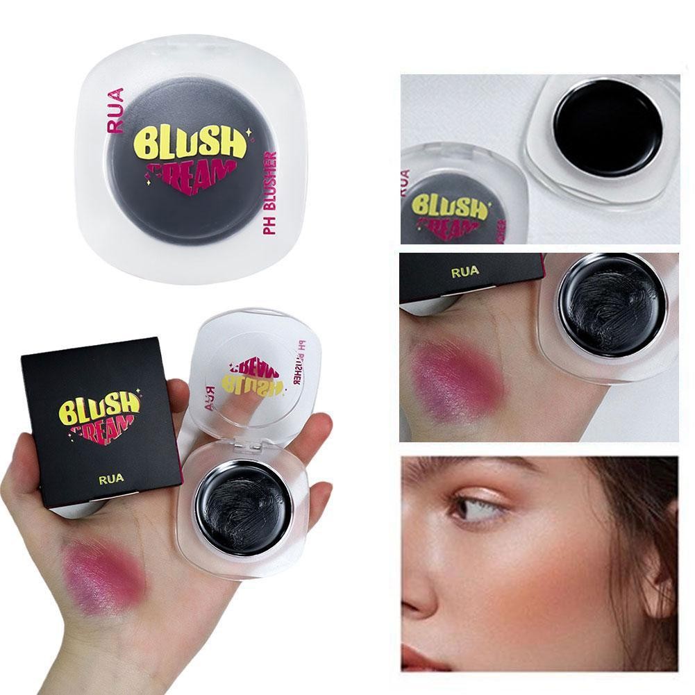 Magic Lip Cheek Laglace Black Blush เปลี่ยนสียาวแต่งหน้า Sweatproof และ Blush ครีม Blush L7o4