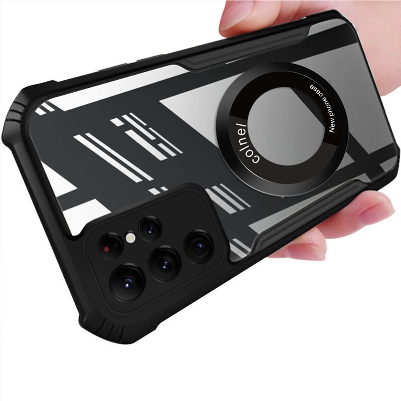 เคสโทรศัพท์แม่เหล็กกันกระแทก Samsung Galaxy S25 S23 S21 FE 5G ปลอกถุงลมนิรภัย Anti-Fall Mobile ฝาครอ