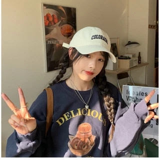💘Bonnie💘หมวกเบสบอล ปักตัวอักษร กันแดด หมวกแกป สำหรับผู้ชายและผู้หญิง กลางแจ้ง หลากสี ใหม่ แฟชั่น พร้อมส่ง