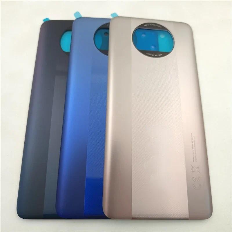 สําหรับ Xiaomi POCO X3 Pro ฝาครอบแบตเตอรี่แผงด้านหลังด้านหลังเปลี่ยนสําหรับ POCO X3 Pro M2102J20SG ฝ