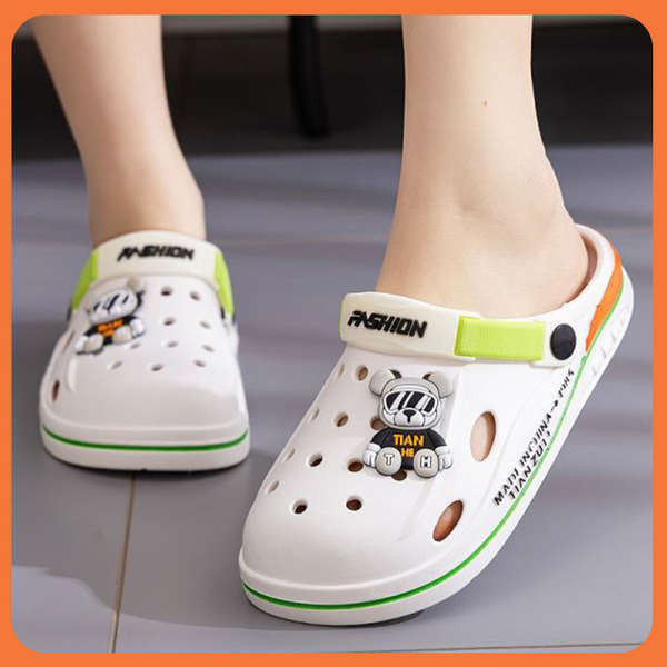 รองเท้า minxshoes รองเท้าแตะและรองเท้าแตะแบบใหม่ปี2025รองเท้าเจาะรูสำหรับผู้ชายและผู้หญิงใส่ในร่มและ