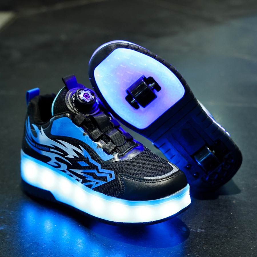 การ์ตูนการ์ตูน] รองเท้ามีไฟเด็กชาย [Marquee 1879 Roller Skate Shoes Collection Luminous Shoes ชาร์จ 