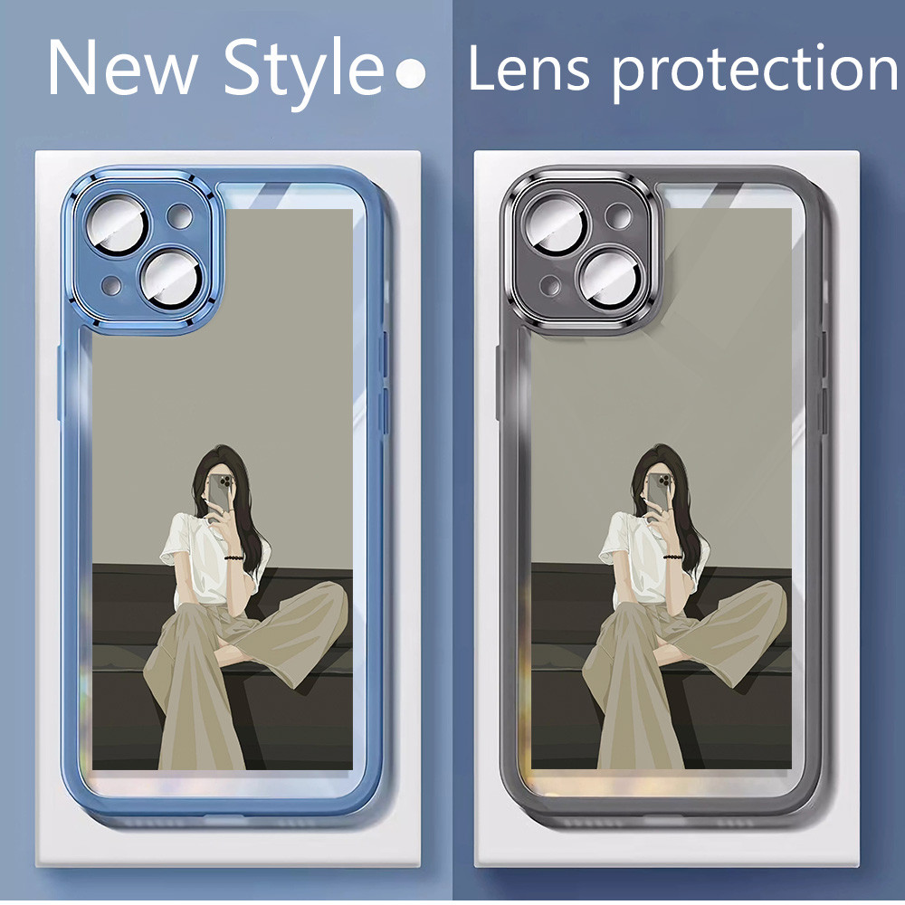 ภาพสาวสําหรับVivo Y29t Vivo Y29s Y15S Y16 Y17 Y3 Y17S Y18 Y03 Y19 Y19S proCasing Ultra Thin Clear So