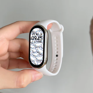 กรณีซิลิโคนอ่อนร่องสำหรับ for Xiaomi Mi Band 10 9 8 อุปกรณ์ปกป้องหน้าจอยางสำหรับ for Smartwatch Mi Band 10 9 8