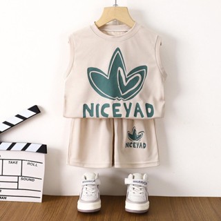 ชุดกีฬาเด็ก เสื้อกล้ามฤดูร้อน ชุดสูทบอลบางแขนกุด สำหรับเด็กผ…