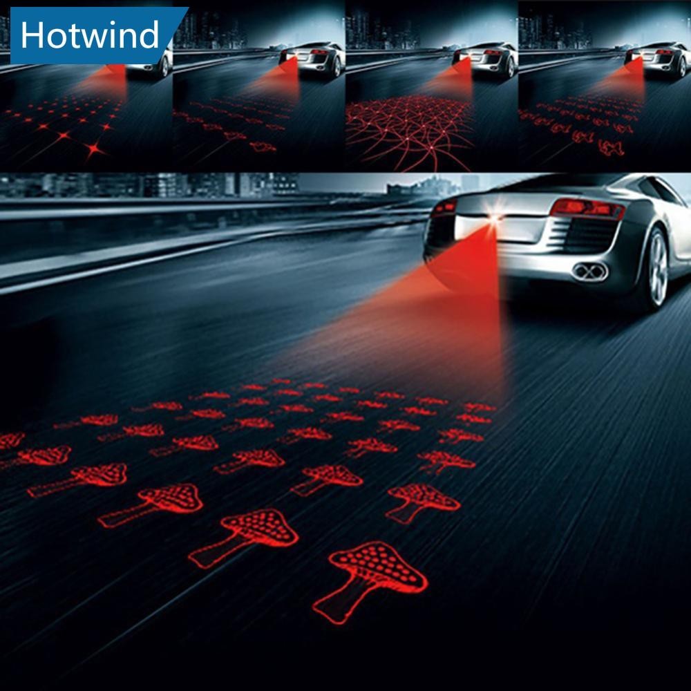 HW 1 ชิ้นรถ Anti Collision ด้านหลังหางหมอก Auto เบรคที่จอดรถโคมไฟด้านหลังคําเตือน 10 รูปแบบ U4V7