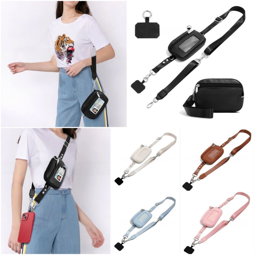 สายโทรศัพท์ พิมพ์ฉี,เชือกเส้นเล็กโทรศัพท์มือถือหลากสีอเนกประสงค์,กระเป๋าบัตรที่ถอดออกได้ปรับได้แฮนด์ฟรีคล้องมือเข็มขัดโทรศัพท์ทุกวัน - รูปที่ 2