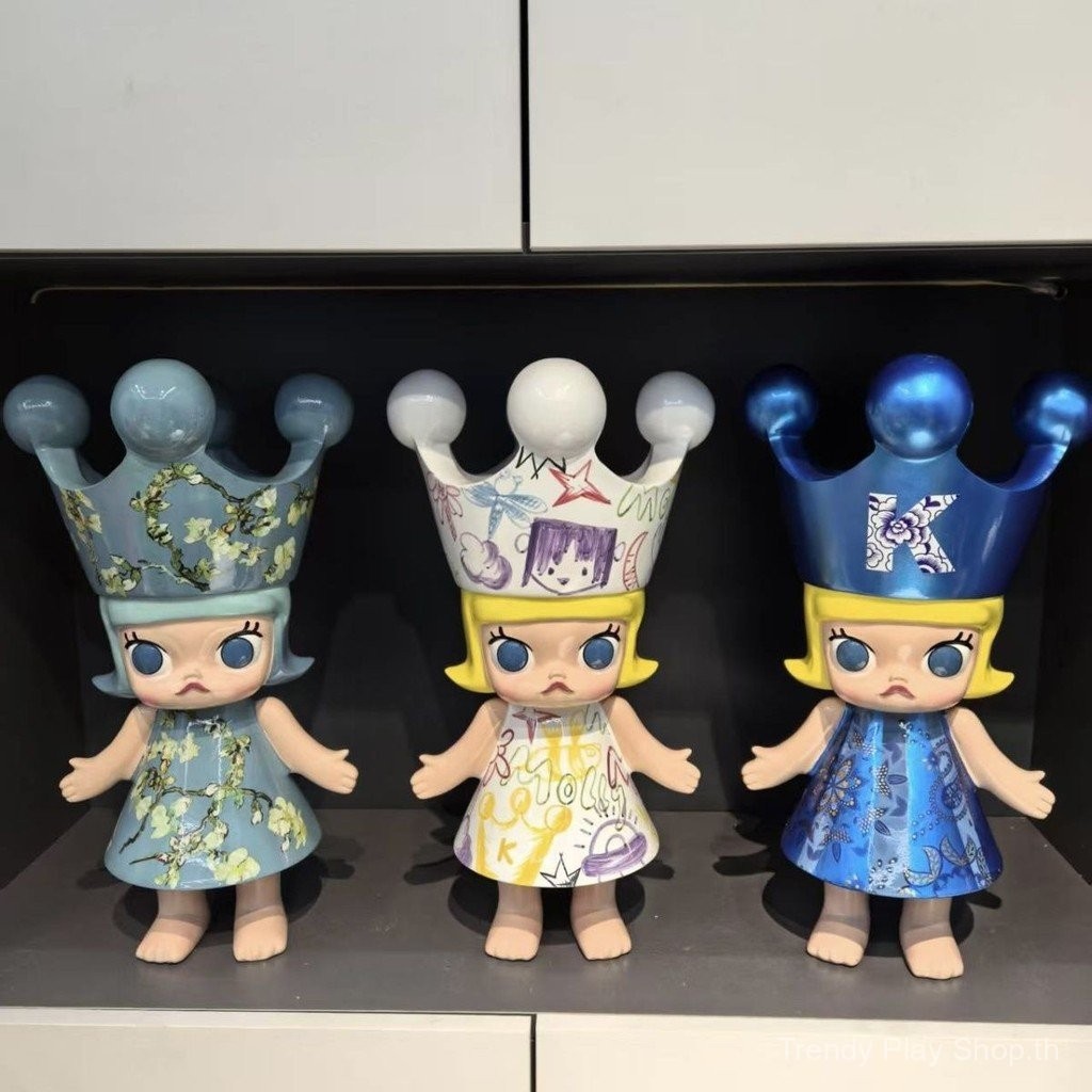 Van Gogh ตกแต่ง Pop Mart Molly Molly เฟอร์นิเจอร์เจ้าหญิงห้องนั่งเล่นเฟอร์นิเจอร์ตกแต่งหรูหราผลิตภัณฑ์ใหม่