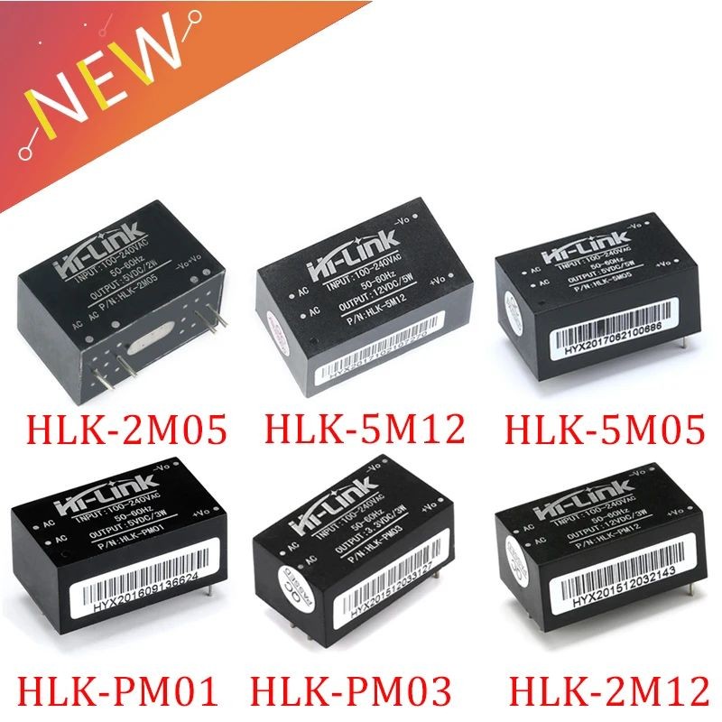 HLK-PM01 HLK-PM03 HLK-PM12 AC-DC 220V ถึง 5V/3.3V/12V Mini Power Supply โมดูลอัจฉริยะในครัวเรือนสวิท
