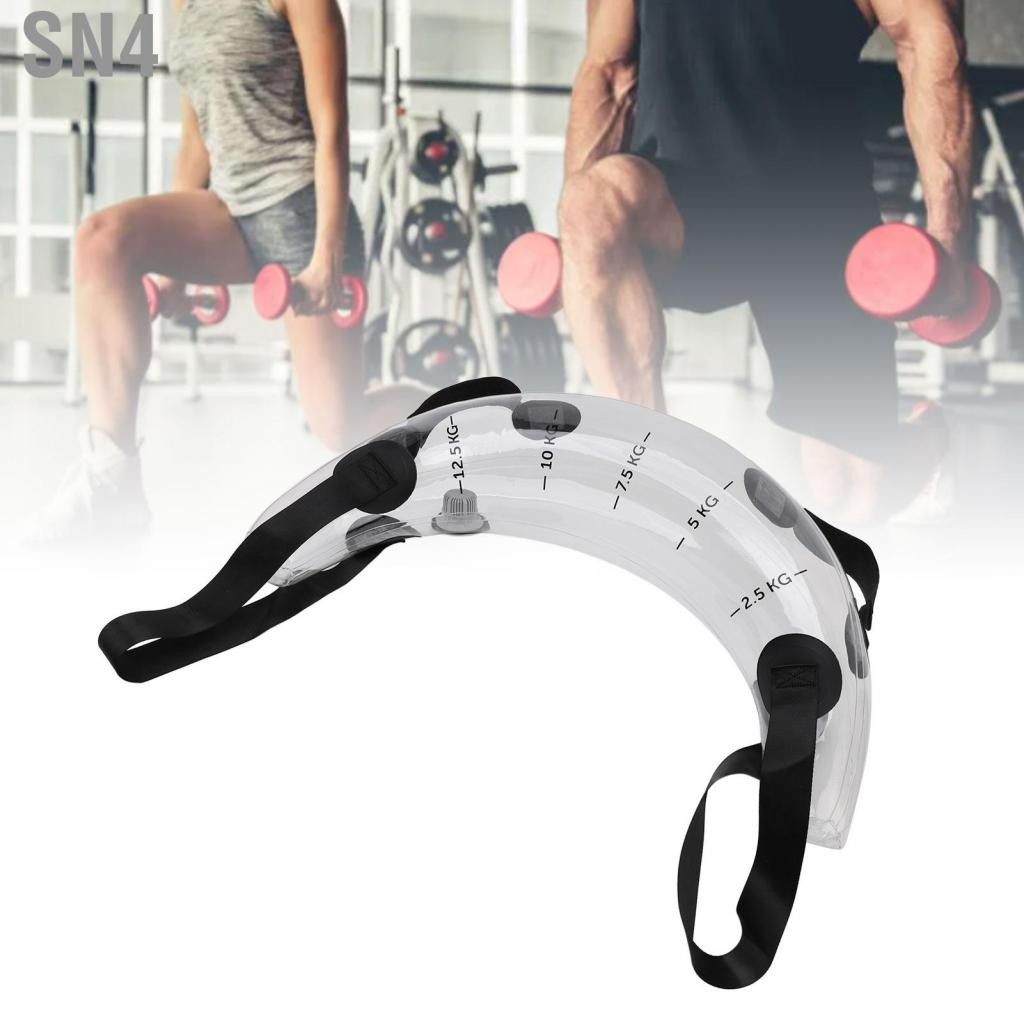 SN4 SWOAN94. การฝึกน้ำหนักน้ำ-th-th Clear PVC Shell ปรับได้ 12.5 กก. Coring and Balance Trainer