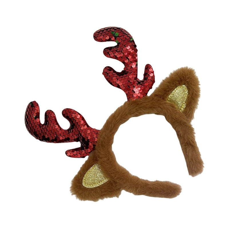 Well Animal Deer Ears Hairband Reindeer Antlers ที่คาดผมกวาง Antler Headbands