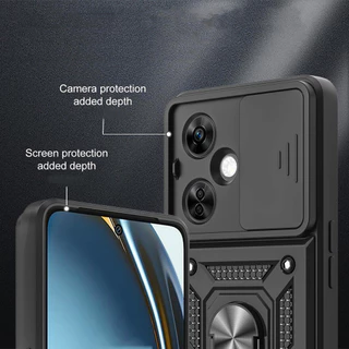 กันกระแทกหนักป้องกันกรณียากพร้อมขาตั้งโลหะ OPPO A6X A6 Pro A5X A5 Pro A3X A18 A38 A78 A58 A57 A17 A60 A98