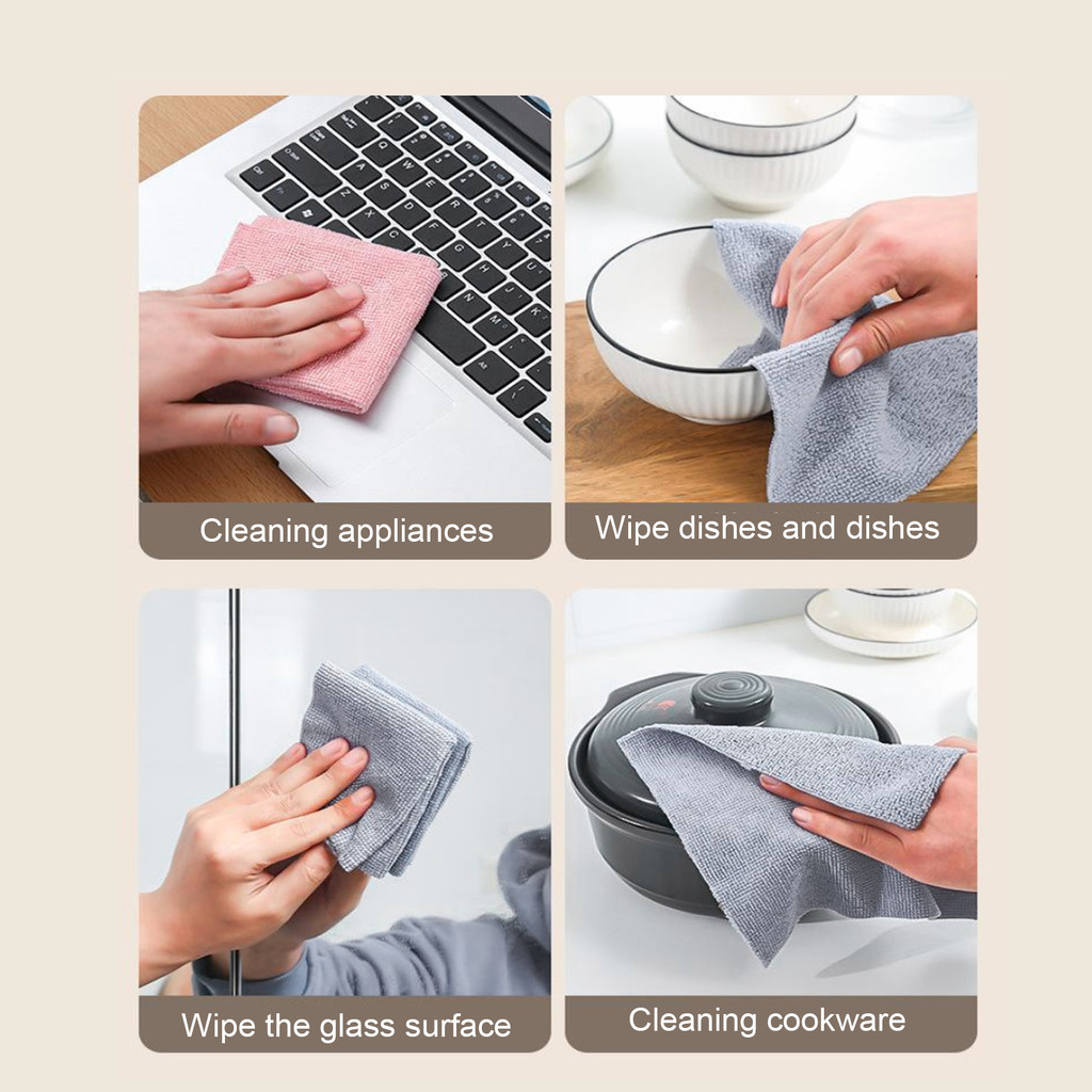 ผ้าทําความสะอาดระบบดึงออก 20-100 ชิ้น | ผ้าขนหนูแบบใช้คู่ไมโครไฟเบอร์ 19x19 ซม. กล่องเก็บสุขอนามัยสําหรับห้องครัว/ห้องน้ํา - รูปที่ 7