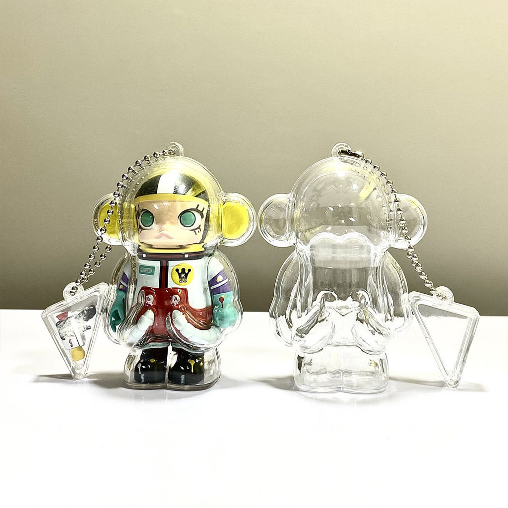 MOLLY Big Ear Little Painter Banana Cola เคสใส Pop Mart พวงกุญแจ 100%