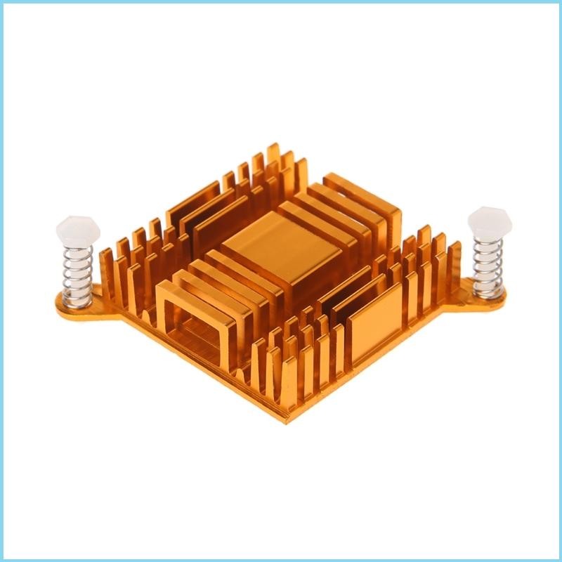 EZR 38x10x38 มม.ฮีทซิงค์อลูมิเนียมครีบเย็นสําหรับชิปเซ็ต PC Northbridge Southbridge