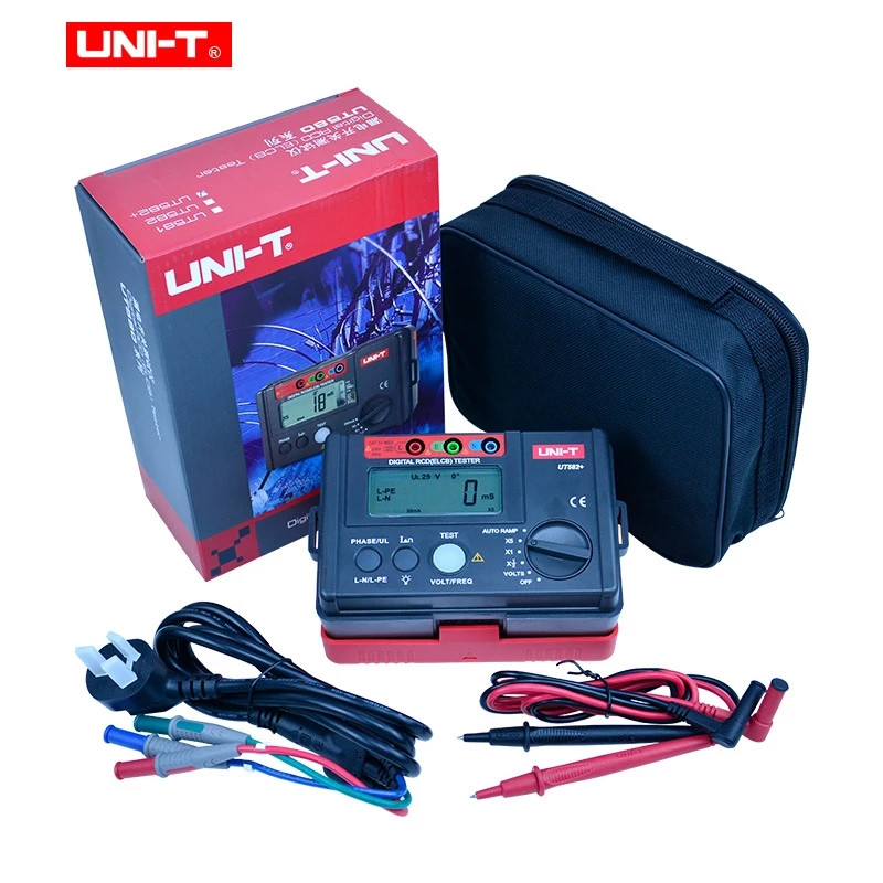Uni-t UT582+ เครื่องทดสอบวงจรเบรกเกอร์ดิจิทัล RCD ELCB แรงดันอัตโนมัติ พร้อมบัซเซอร์ทํางานผิดพลาด - รูปที่ 6