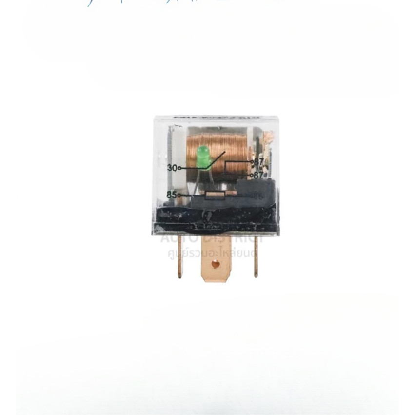 รีเลย์ไฟหน้า รุ่นทั่วไป สีใส 5 ขา 12V 1 หน้า กันน้ำ (R-9012TR) #BS00002171 ยี่ห้อ BOSSO