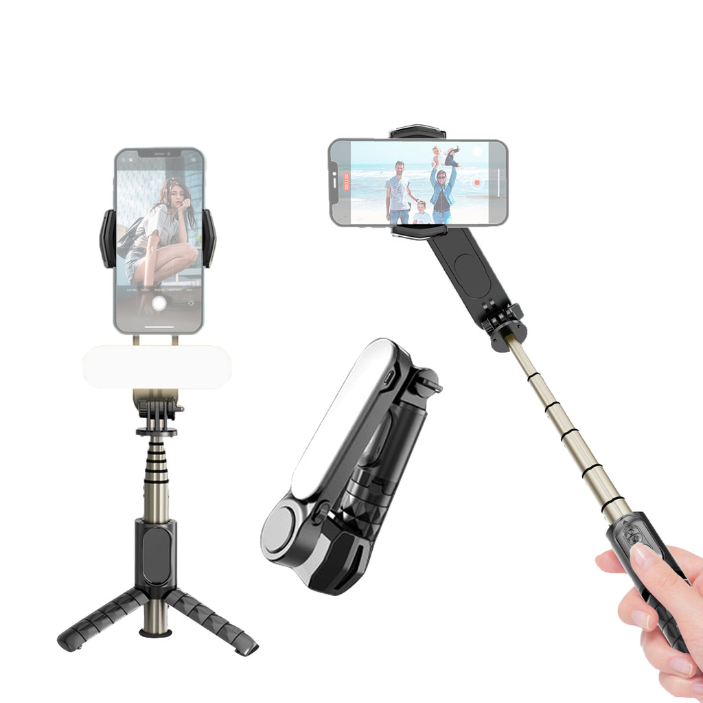 อันดอร์ Q09 360°หมุนได้ Multi-function Gimbal Stabilizer รีโมทคอนโทรล Stabilizer 27.3in Extension Ro
