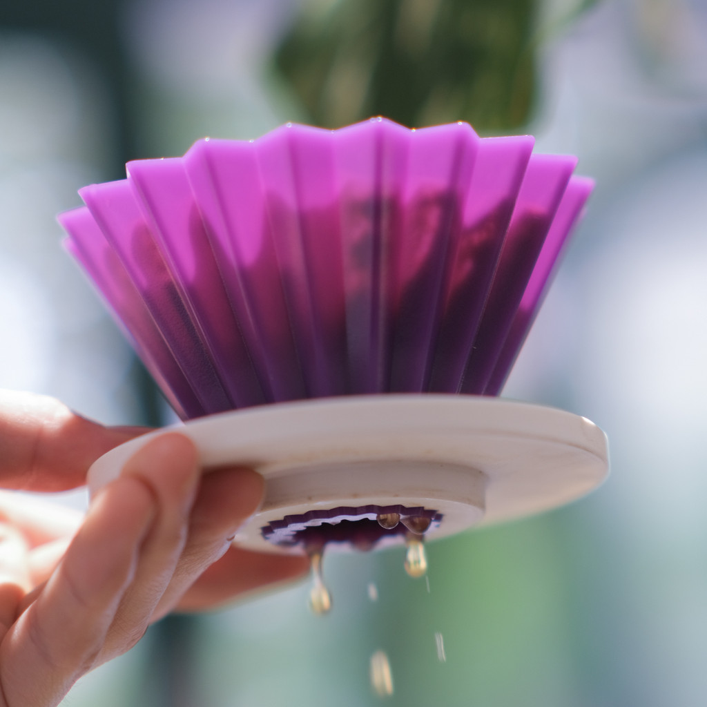 [จัดส่งด่วน] SuzhiในประเทศORIGAMIกาแฟมือBrewedพลาสติกORIGAMIถ้วยกรองพื้นผิวFrosted Treatment ABเรซิ่