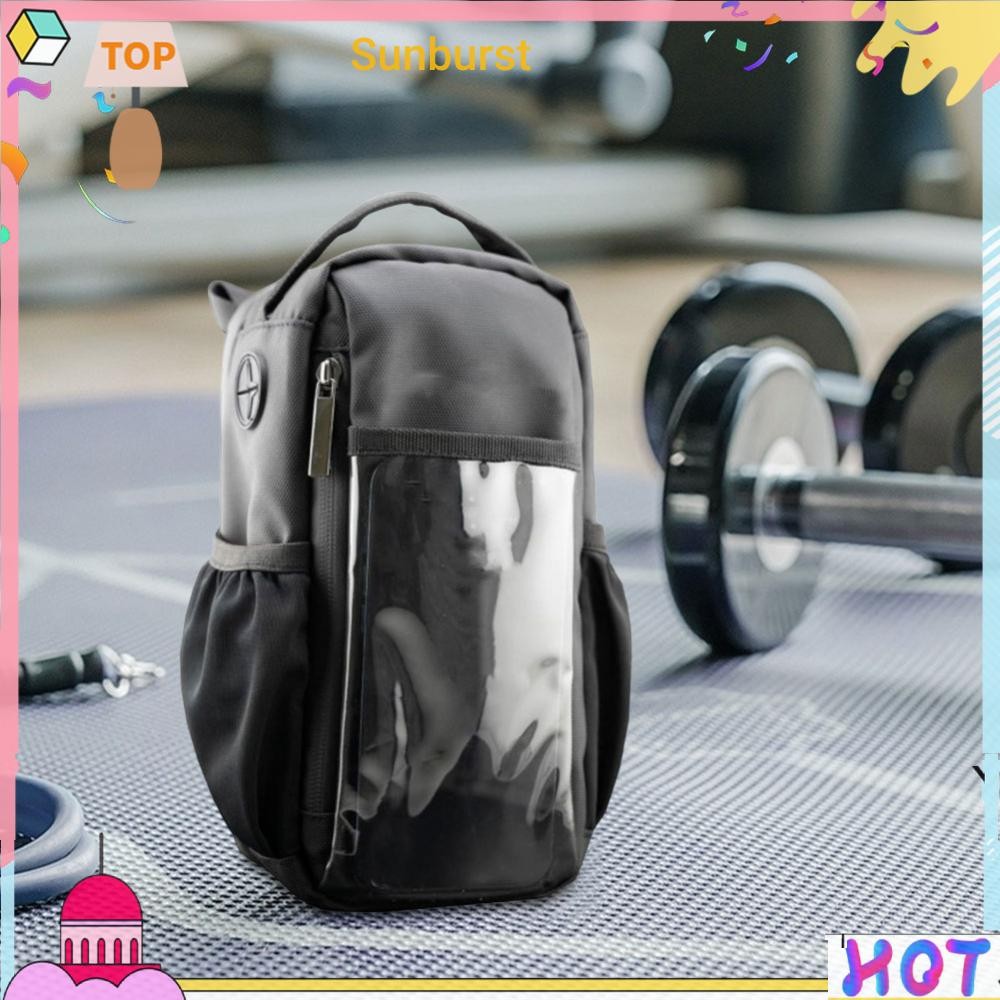 Magnetic Gym Sling Bag W/ Bottle Holder Gym Chest Pouch for Travel Sport Fitness [Sunburst11.th]