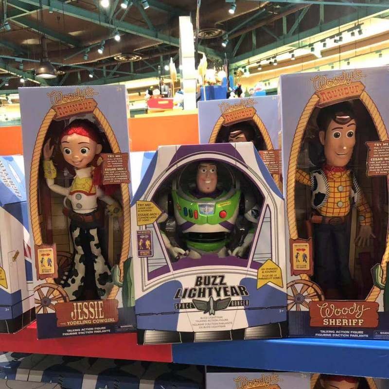 Toy Story Buzz Lightyear Woody Triss Spring Dog Hug Dragon Figure